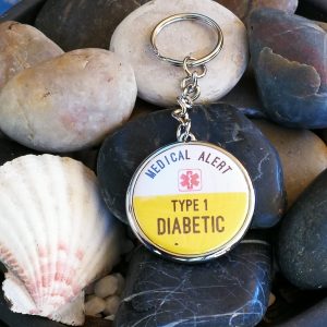 Medical alert keyring