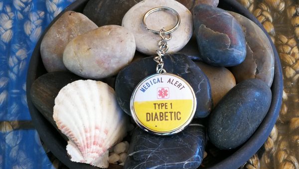 Medical alert keyring